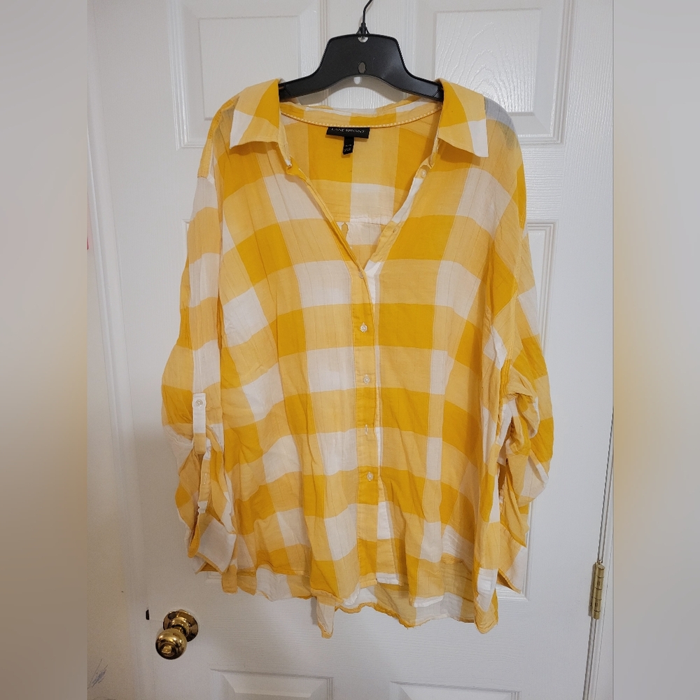 Lane Bryant long sleeve button down